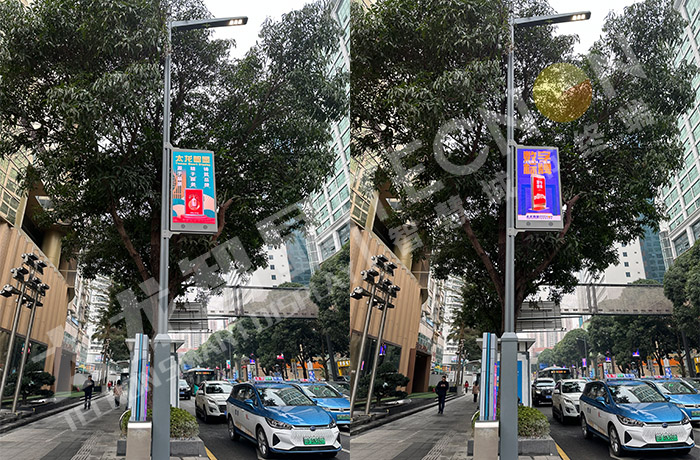 為什么城市商圈、景區(qū)都在安裝LED燈桿屏？?
